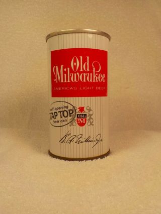 Old Milwaukee 1962 Tab Top Zip Top Old Beer Can