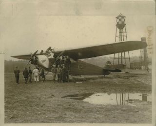 Undated Press Photo View Of The Friendship,  Airplane By Amelia Earhart
