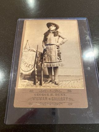 Rare Annie Oakley Cabinet Card Size Photographic Image