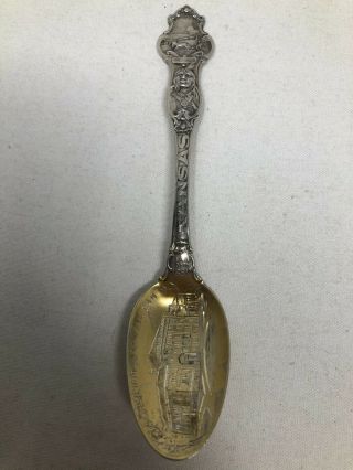 Wallace Sterling Silver Souvenir Spoon High School Atchison Kansas