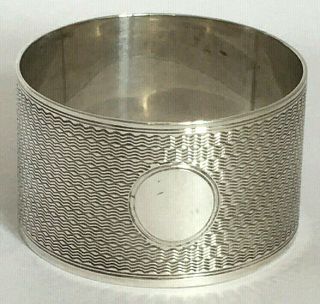 Vintage Sterling Silver Serviette Napkin Ring 1947