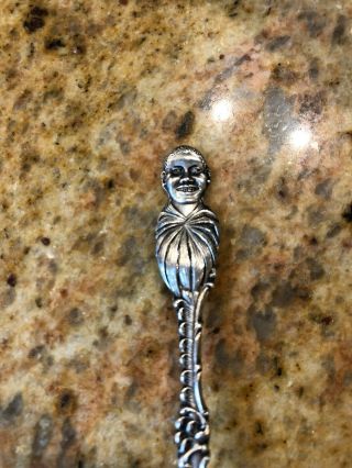 Vintage Sterling Silver African American Figural Souvenir Spoon