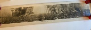 Vintage 54” Panoramic Photo/original Print? The Burning City San Francisco 1906