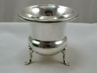 Vintage Empire Sterling Silver 3 Footed Toothpick Holder 28.  1grams