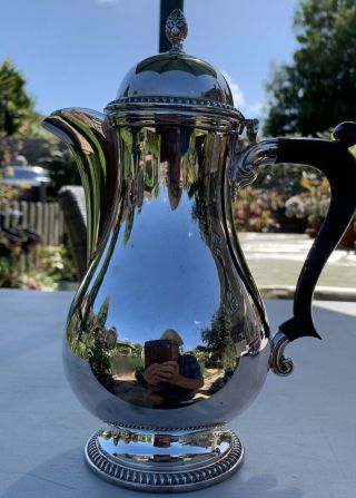 Vintage Walker And Hall Silver Plated Coffee Pot With Bakelite Handle