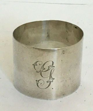 Antique Sterling Silver Serviette Napkin Ring 1918