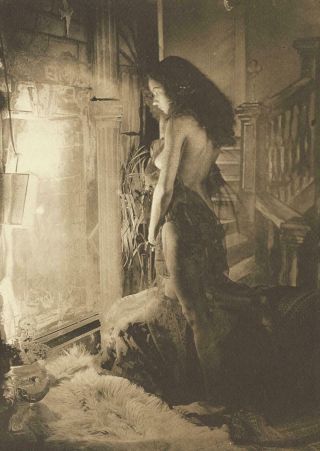 C.  1923 Nude In Front Of Fireplace By James Van Der Zee Photogravure
