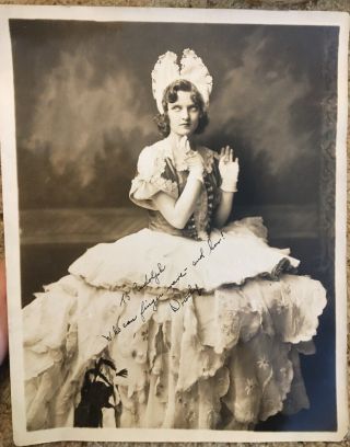 Ziegfeld Follies Showgirl Dorothy Flood Signed Portrait Headshot 1920 