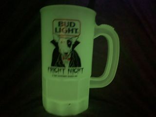 Spuds MacKenzie Fright Night Glow in the Dark Bud Light Halloween Mug 1987 3