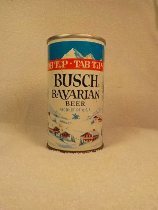 Busch Bavarian Tab Top 4 City Zip Top Old Beer Can