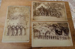 Huntsville Rifles Co M.  Spanish American War Cabinet Card Photos Alabama 1890 
