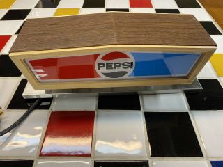Vintage Lighted Pepsi Soda Dispenser Topper