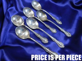 Fine Arts Southern Colonial Sterling Silver Cream Soup Spoon - T