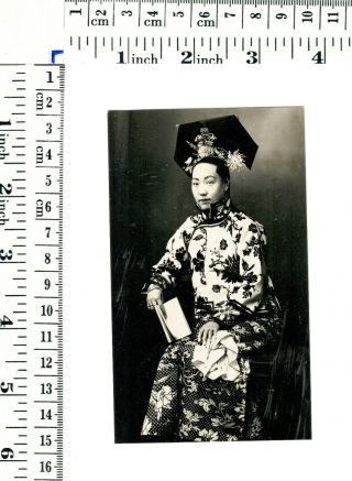 China Beijing Peking Manchu Woman Studio Photograph - orig.  photo ≈1902 2