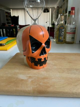 Munktiki Pumpkin Skull Tiki Mug 17/25 - One Of A Kind Halloween Design Rare