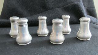 Vintage Sterling Silver Salt And Pepper Shakers,  Set Of 3 Pair