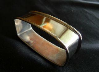 Antique Sterling Silver Oblong Napkin Ring No Monogram