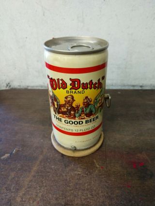 Vintage Old Dutch Brand Beer Can 12 Oz Pull Tab Music Box Pittsburgh