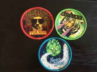 Elysian Brewing Company Space Dust Dayglow,  Superfuzz Logo Patches 3 Craft Beer