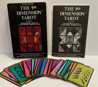 Vtg The 9th Dimension Tarot St Croix Psychogenic Game Kit 1971 Box Instructions