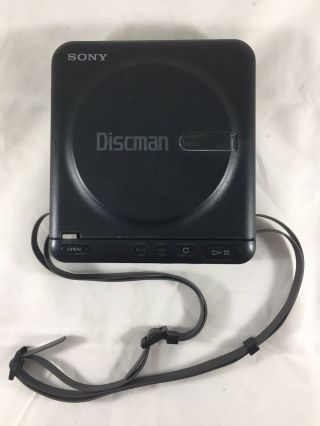 Sony Discman D - 20 Vintage Portable Cd Player W/ Strap