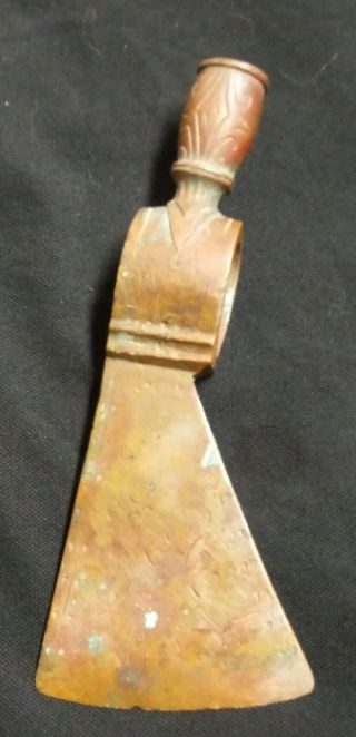 Late 19th Century Coppery Trade Tomahawk/pipe Head 2