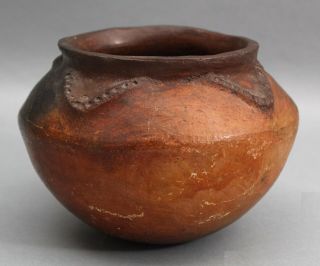 Early Antique 19thc Native American Indian Sculpture Pottery Bowl,