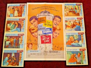 Vintage,  The Art Of Love,  Movie Poster And 8 Lobby Cards
