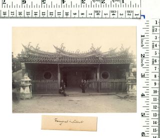 China 廈門市 Amoy Xiamen Temple Scene Marines from S.  M.  S.  Luchs ≈ 1907 2