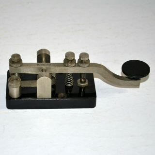 Vintage J H Bunnell &Co.  York Telegraph Key Sounder 1900s Radio Spark Key 3