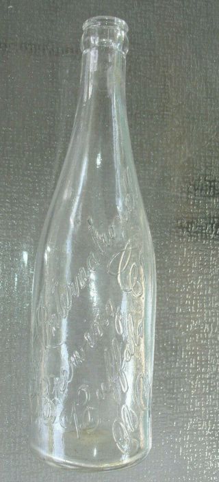 Vintage International Brewing Co Clear Beer Bottle.  Buffalo Ny.  Pre 1920