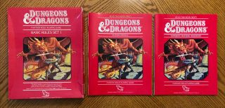 Vintage Dungeons And Dragons Red Box Basic Rules Set 1 1983 | Tsr 1011