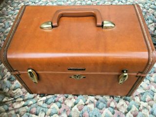 Vintage Samsonite Schwayder Bros 4612 Train Case Make Up Luggage Vanity Tray