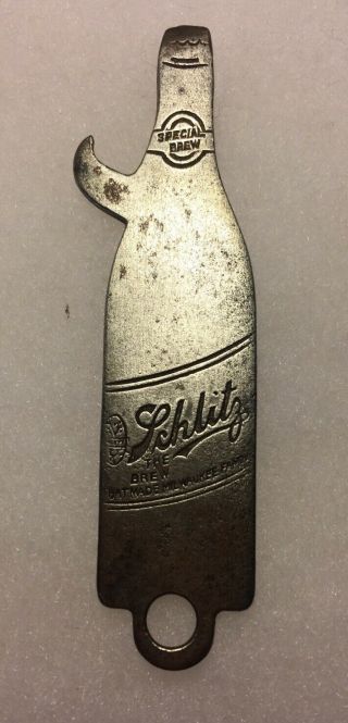 Vintage Schlitz Bottle Opener Key Chain Fob