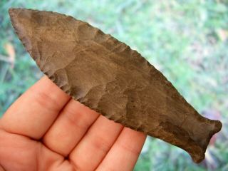 Fine 4 7/16 Inch Kentucky Beaver Lake Point With Arrowheads Artifacts