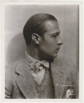 Vintage 1930s Rudolph Valentino,  By Henry Waxman,  Portrait