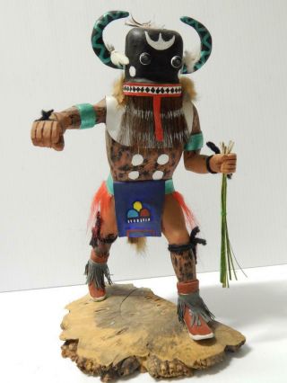 Vintage Hopi Pueblo Indian Whipper Kachina Doll 10 5/8 " T - H 