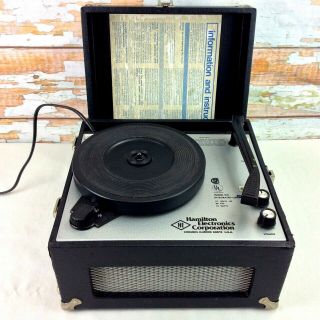 Vintage Hamilton Electronics Turntable Record Player Model 910 Integrated