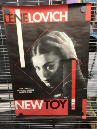 Lene Lovich - Toy - Vintage Record Promo Poster - 1981 - Stiff Records