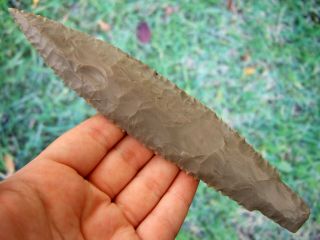 Fine 6 3/4 Inch G10 Tennessee Little Bear Creek Point With Arrowheads