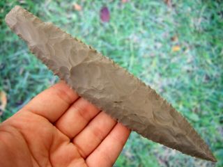 Fine 6 3/4 inch G10 Tennessee Little Bear Creek Point with Arrowheads 2
