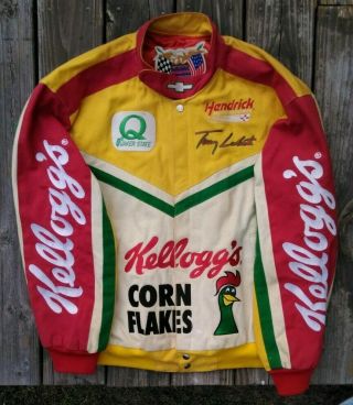Vintage Nascar Terry Labonte Kellogg’s Jacket Usa Made Size Large Jeff Hamilton