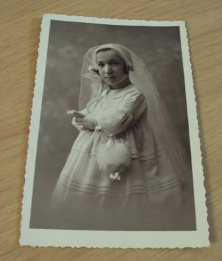1936 Italian Photo " Dwarf Bride " Personalized Midget/little Person