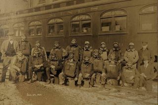 1919 Coal Mine Rescue Team & Us Bureau Of Mines Train Car 6 Houtzdale,  Pa,  Msa