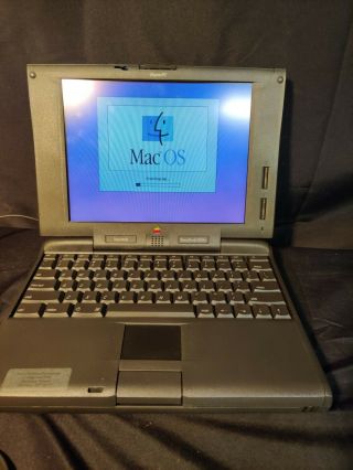 Vintage Apple Macintosh Powerbook 5300cs Laptop With Cords And Powers Up