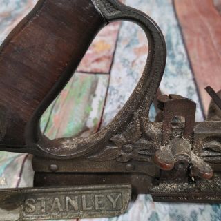 VTG STANLEY NO.  45 COMBINATION PLOW PLANE WOODWORKING TOOL INCLUDES 1 CUTTER 3