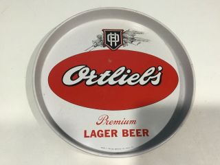 Vintage Large Round Beer Tray 12 " Ortieb 