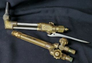 Vintage Victor 315 Welding Torch With Ca1050 Cutting Attachment