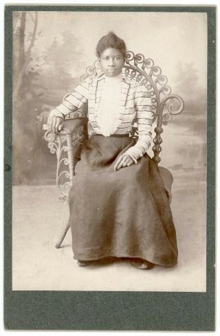Black African American Woman Antique Photo Shropshire Children’s Nurse Named Mag