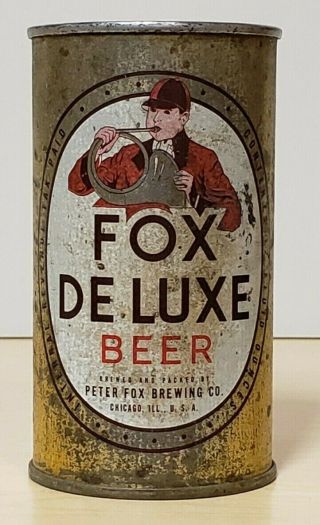 Peter Fox Brewing Chicago Fox Deluxe Irtp Flat Top Beer Can